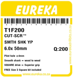T1F200 - Cut Screw -T1F200_Label_T
